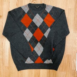Ethan Pierce Argyle Cashmere Sweater